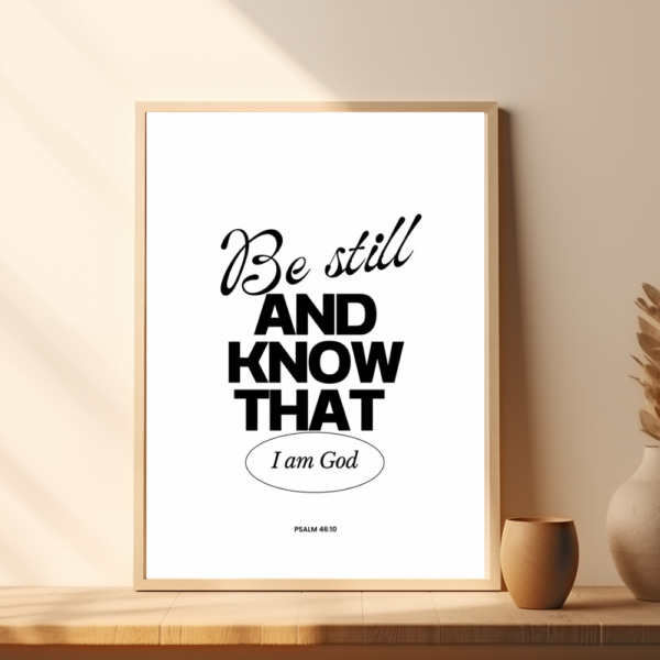 Be Still – Psalms 46:10 Wall Art - Image 2