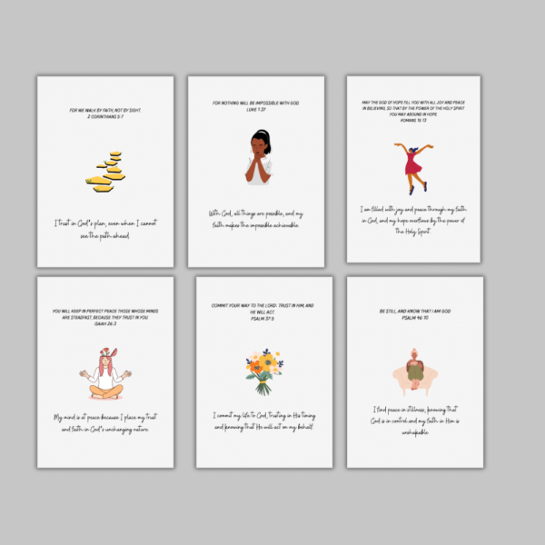 Faith Affirmation Cards with Bible Verses - Image 3