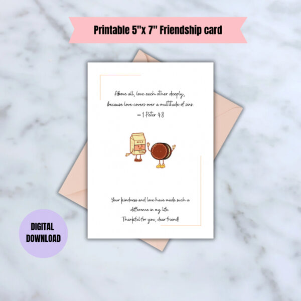 Kindless and Love Friendship card - Image 2