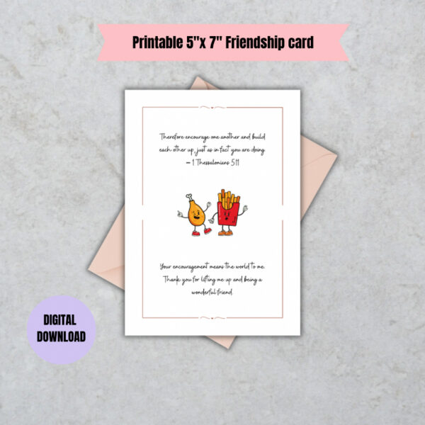 Friendship encouragement Card - Image 2