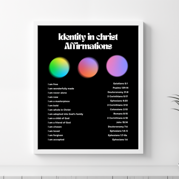 Identity in Christ Printable Affirmation Wall Art - Image 4