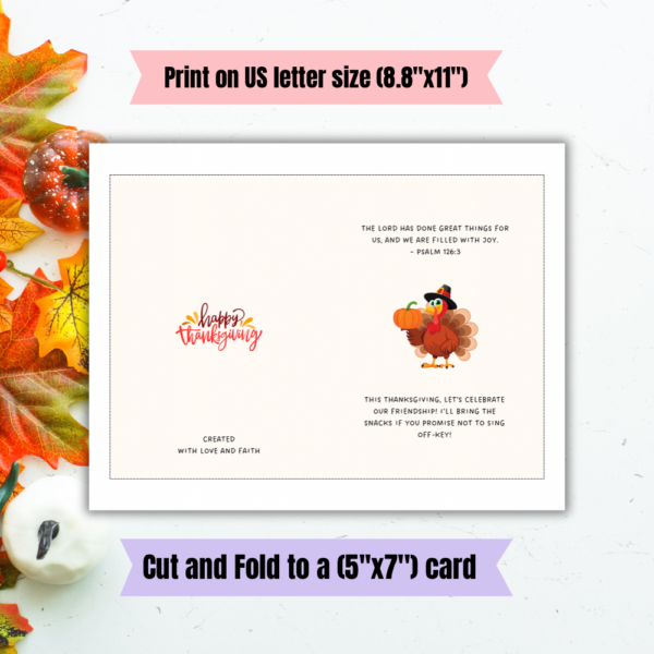 Psalm 126:3 thanksgiving printable card - Image 4